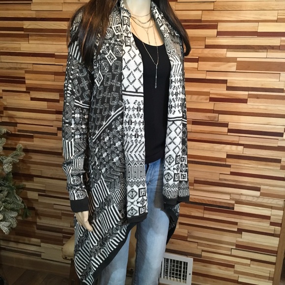 NWOT COTTON ASYMMETRIC CARDIGAN - Picture 3 of 6